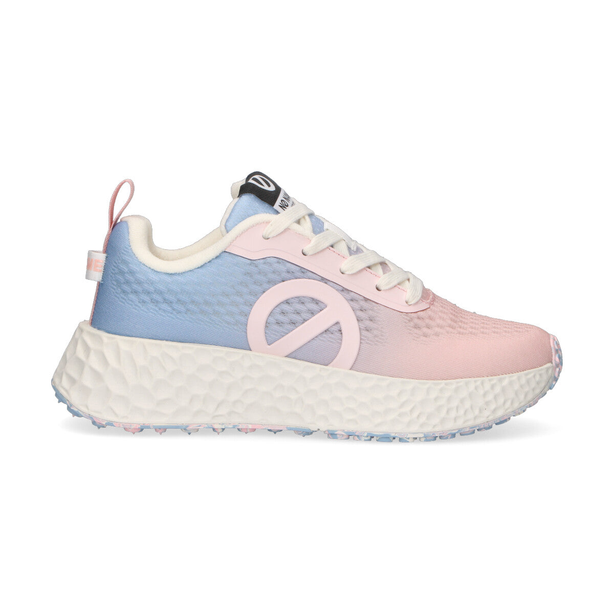 No Name sneaker Carter Fly in nylon rosa azzurra