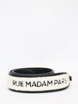 Rue Madam lodge ss shoulder strap bianco e nero