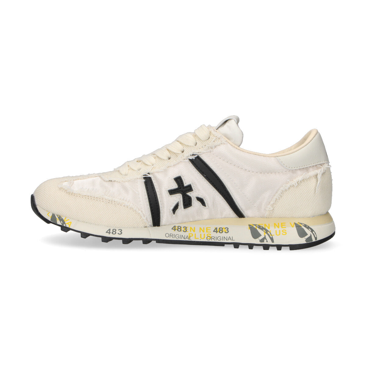 Premiata sneaker Lucyd in tessuto bianca