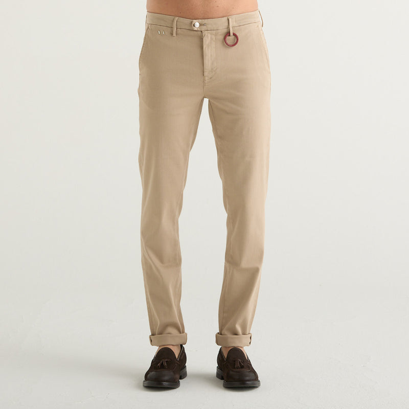 Tramarossa pantalone luis in cotone beige