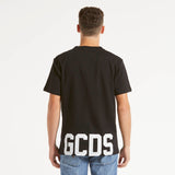 GCDS t-shirt classic tessuto nero small logo