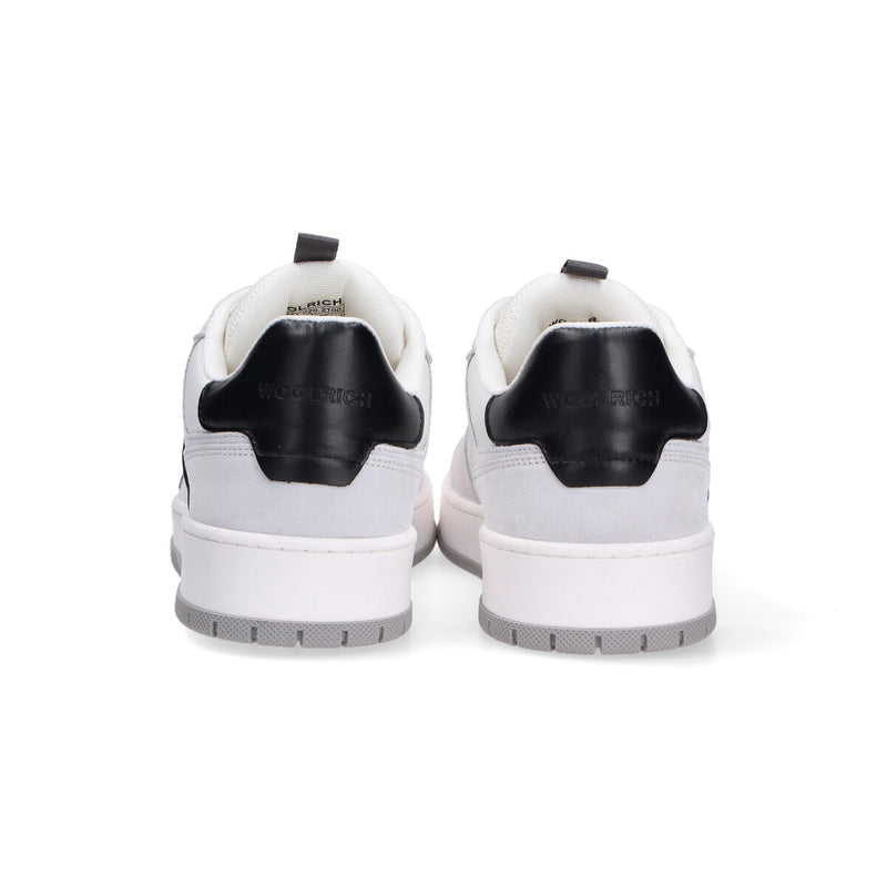 Woolrich sneakers in pelle-camoscio bianca
