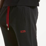 GCDS pantalone jogger tessuto nero