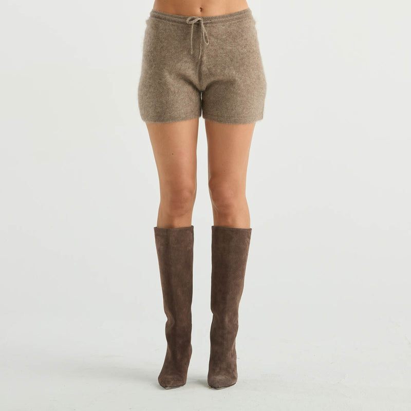 Solotre shorts in tessuto beige