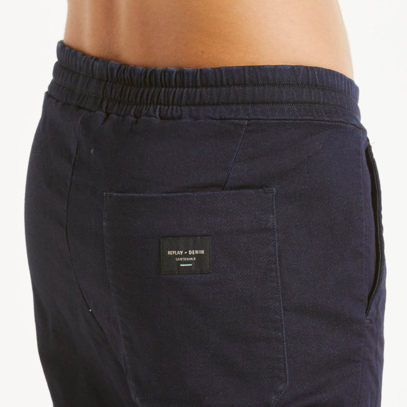 Replay pantalone sportivo coulisse blu