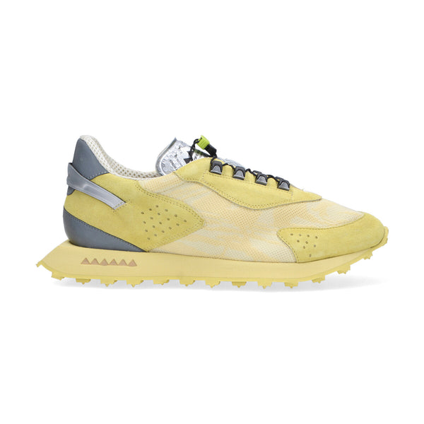 Run Of sneaker Mars camoscio nylon giallo