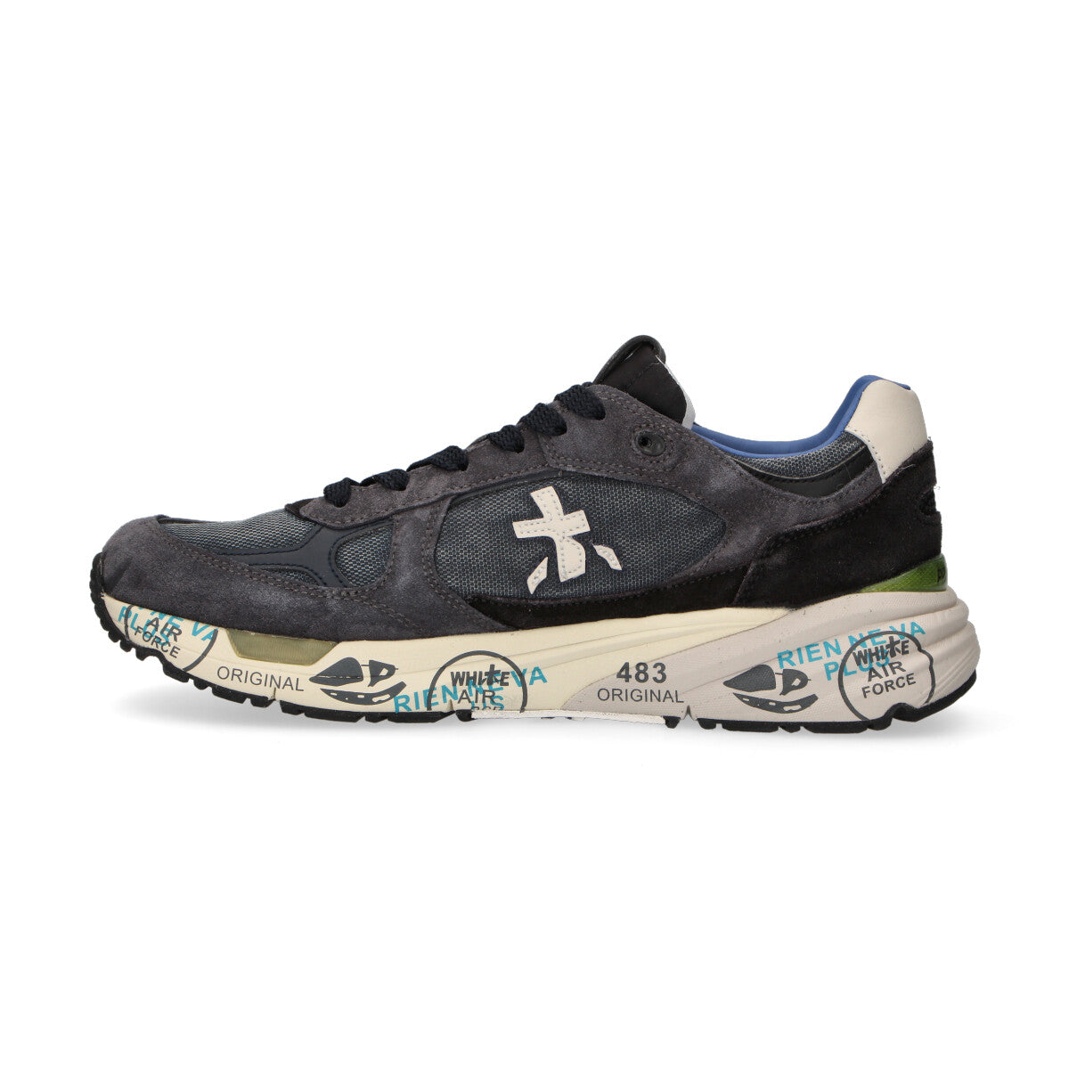 Premiata sneaker Mase in nylon blu