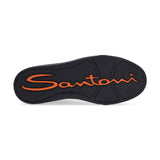 Santoni sneaker low top pelle nera
