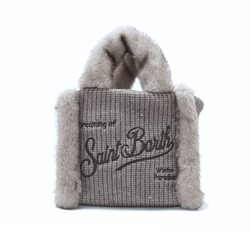 Mc2 Saint Barth Vanity Mini shearling grigio