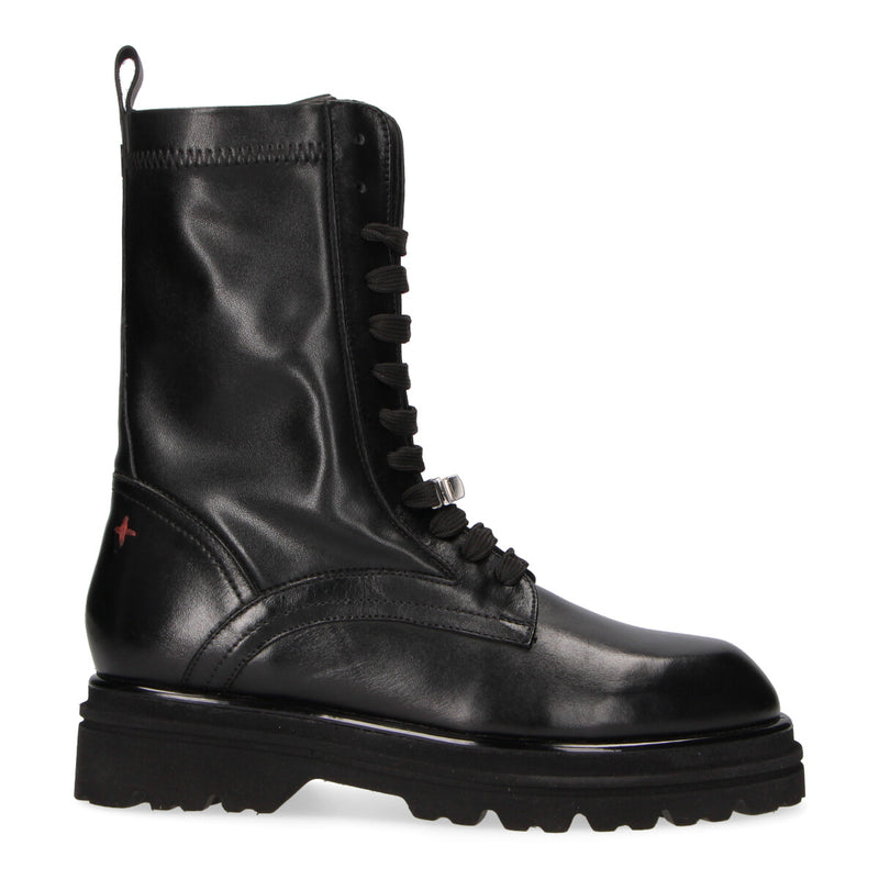 Gio+ anfibio Nicole fibbia pelle nera