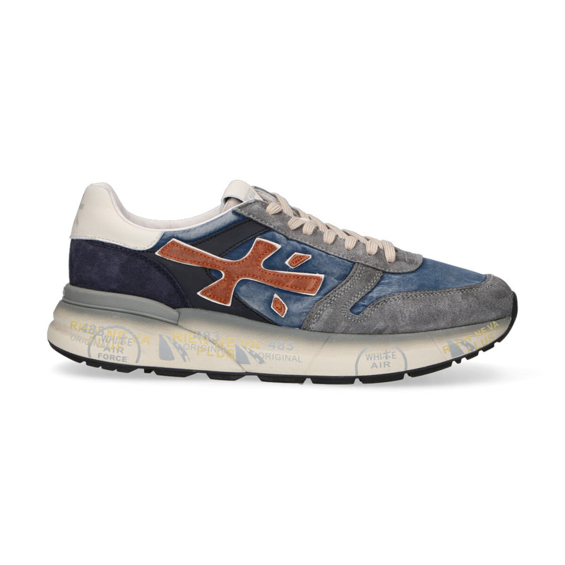 Premiata sneaker Mick in nylon blu