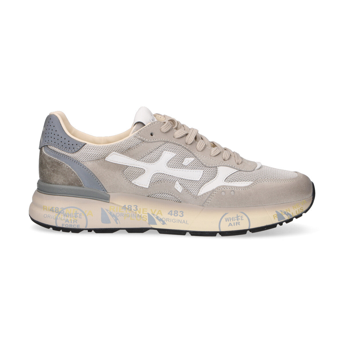 Premiata sneaker Mick in nylon grigio