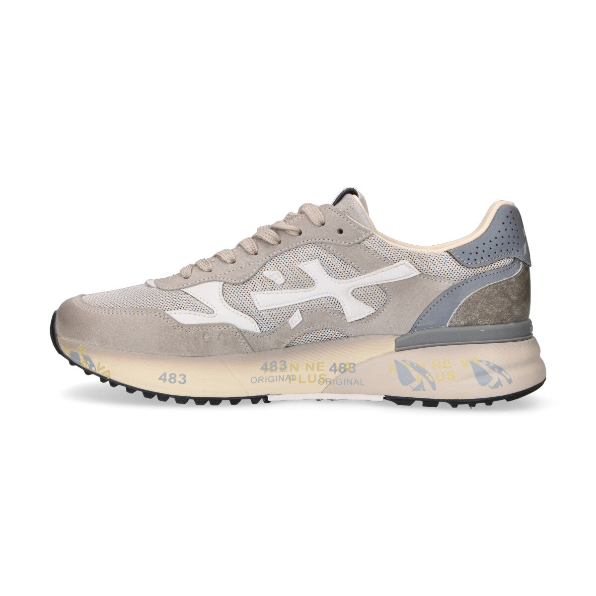 Premiata sneaker Mick in nylon grigio