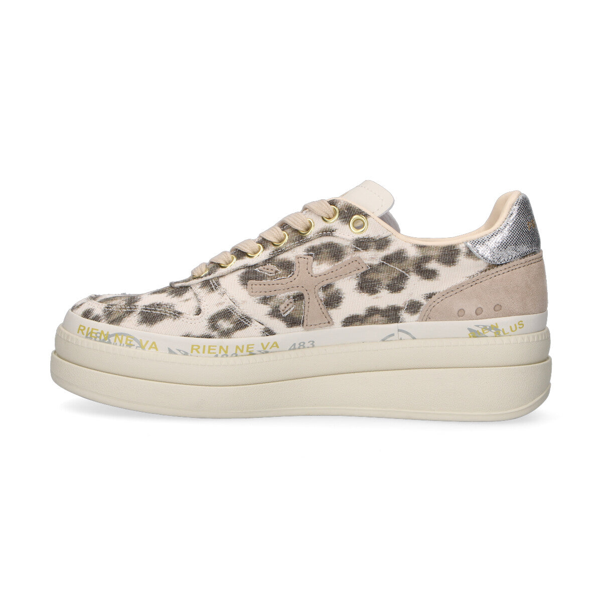 Premiata sneaker Micol in tessuto maculata