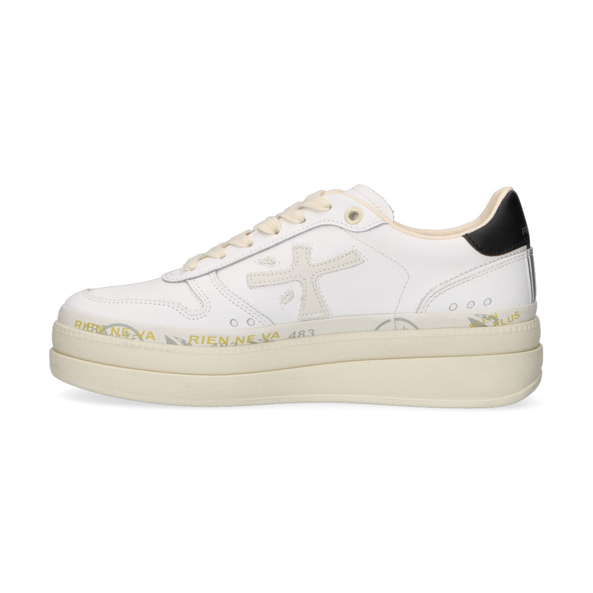 Premiata sneaker Micol in pelle bianca