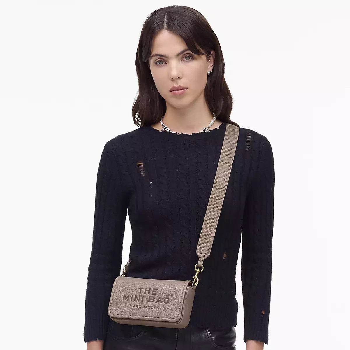Marc Jacobs The Mini Bag pelle grigia