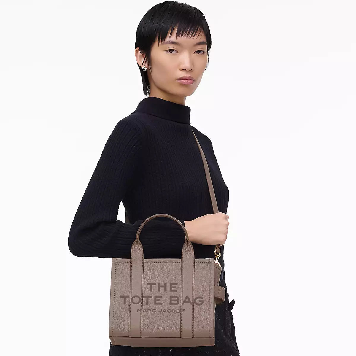 Marc Jacobs The Tote Bag piccola pelle grigia