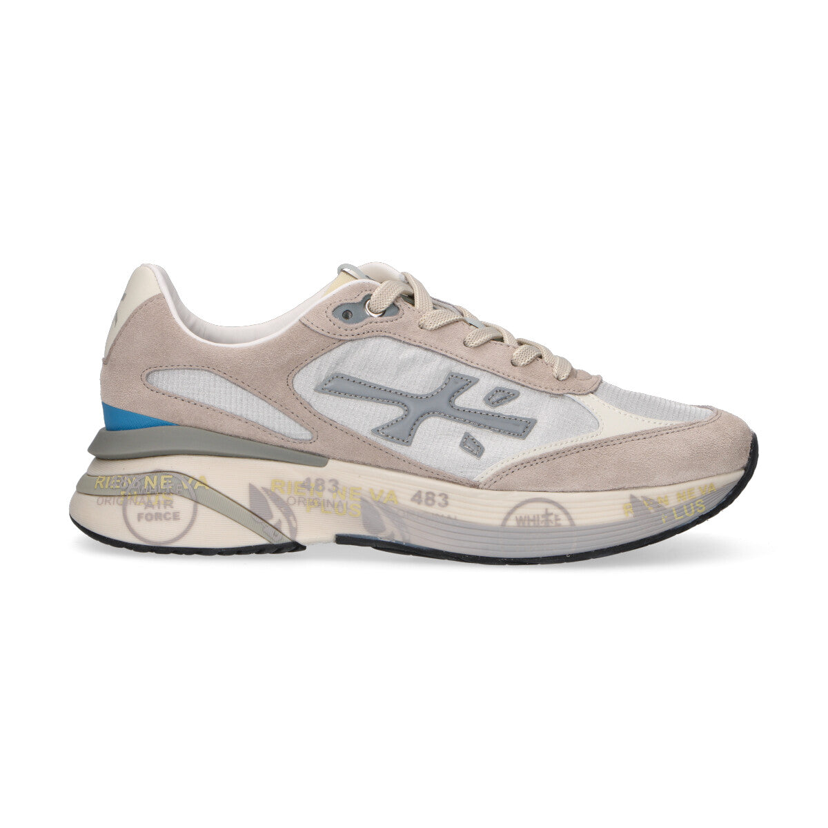 Premiata sneaker Moerun in nylon grigia