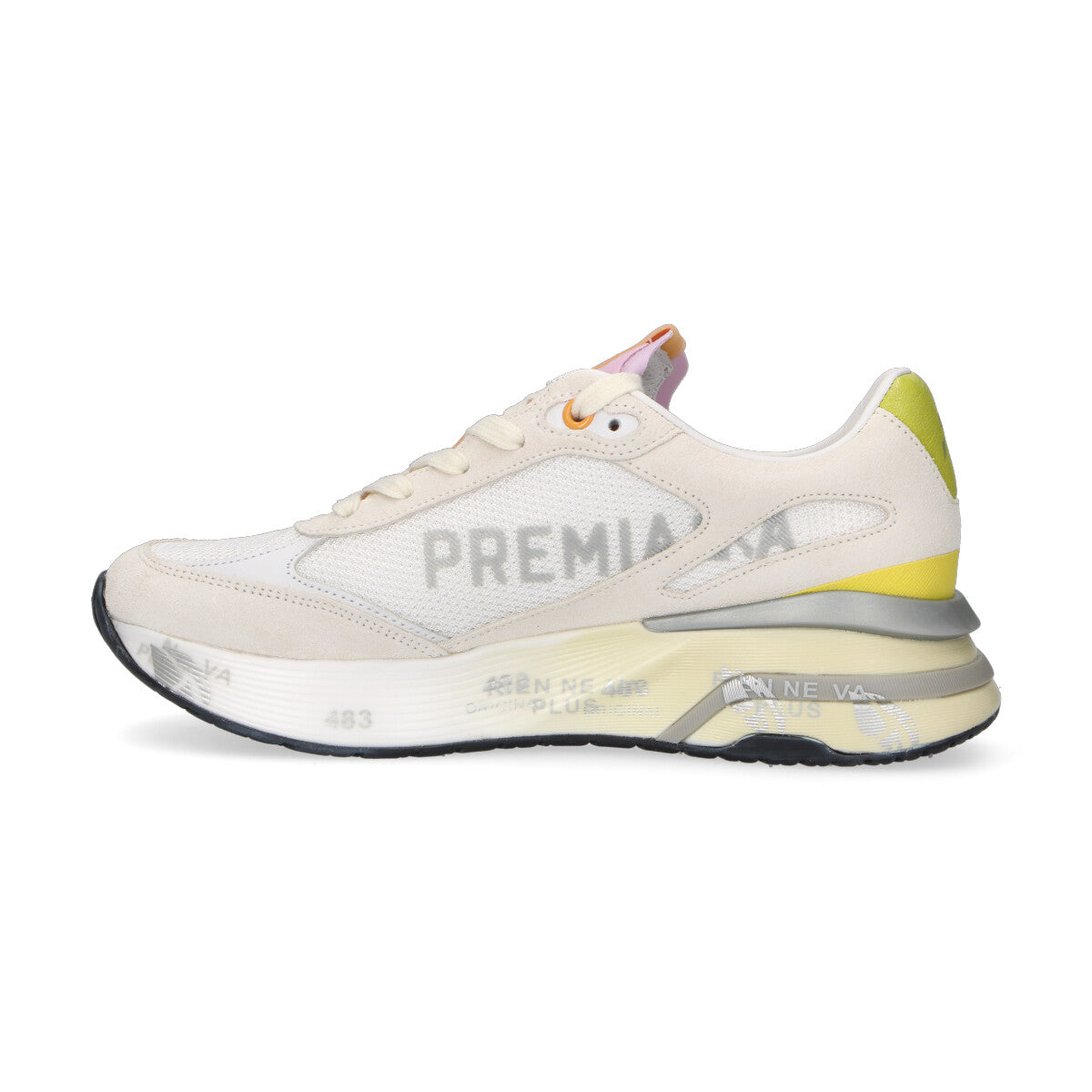 Premiata sneaker Moerund in nylon panna