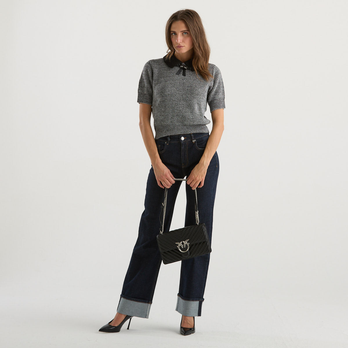 Tramarossa jeans monica a zampa denim scuro