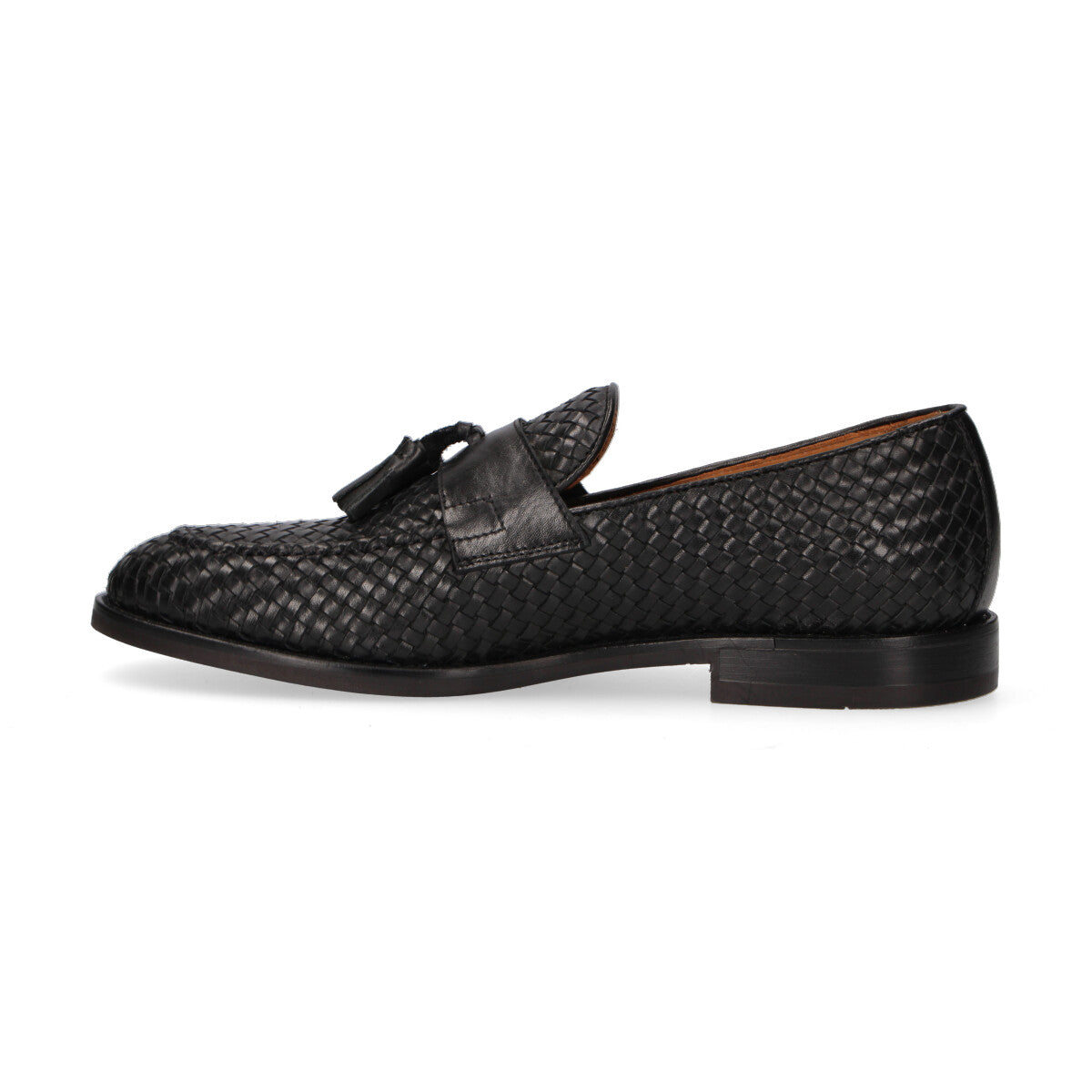 Testoni mocassino in pelle nera