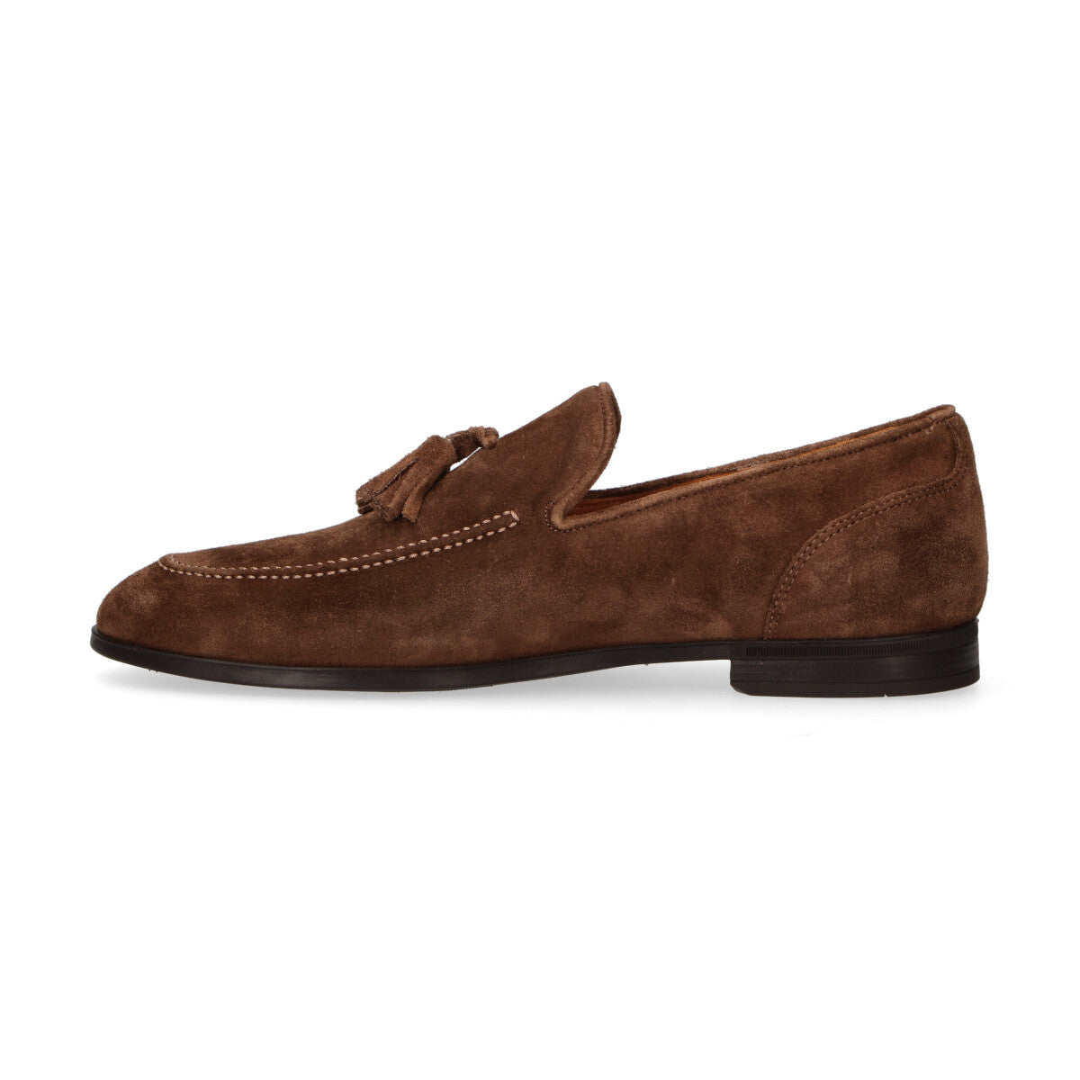 Testoni mocassino camoscio marrone