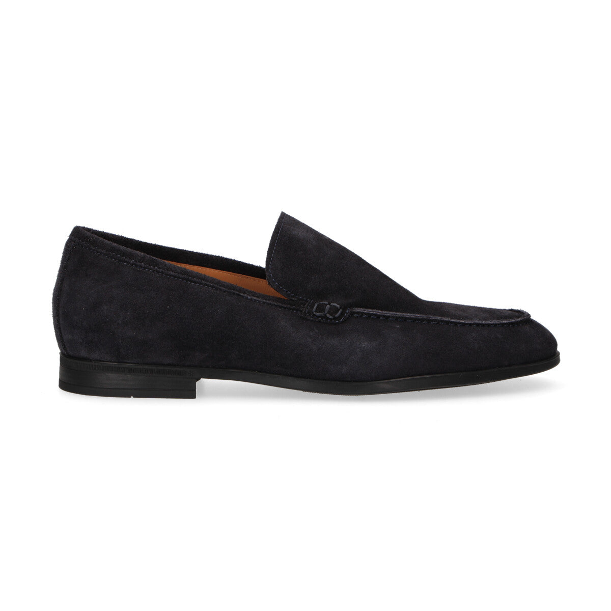 Testoni mocassino in camoscio blu