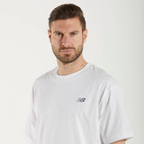 New Balance t-shirt small logo bianca