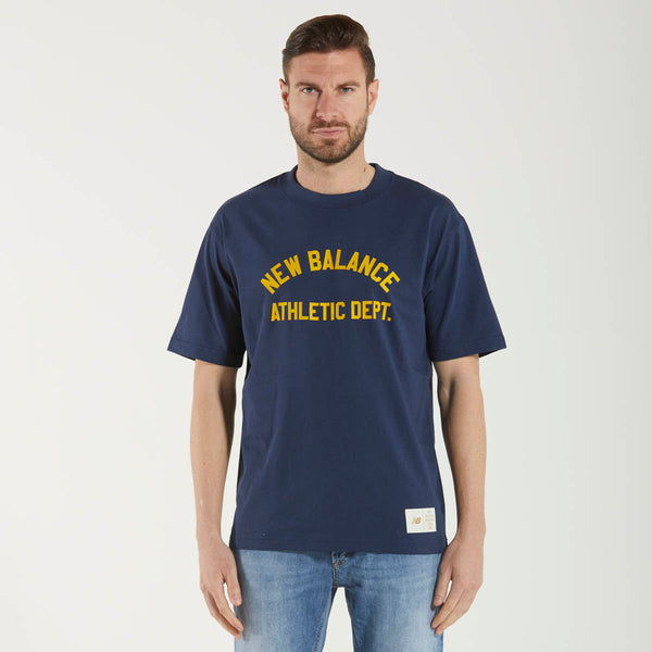 New Balance t-shirt athletic dept. blu