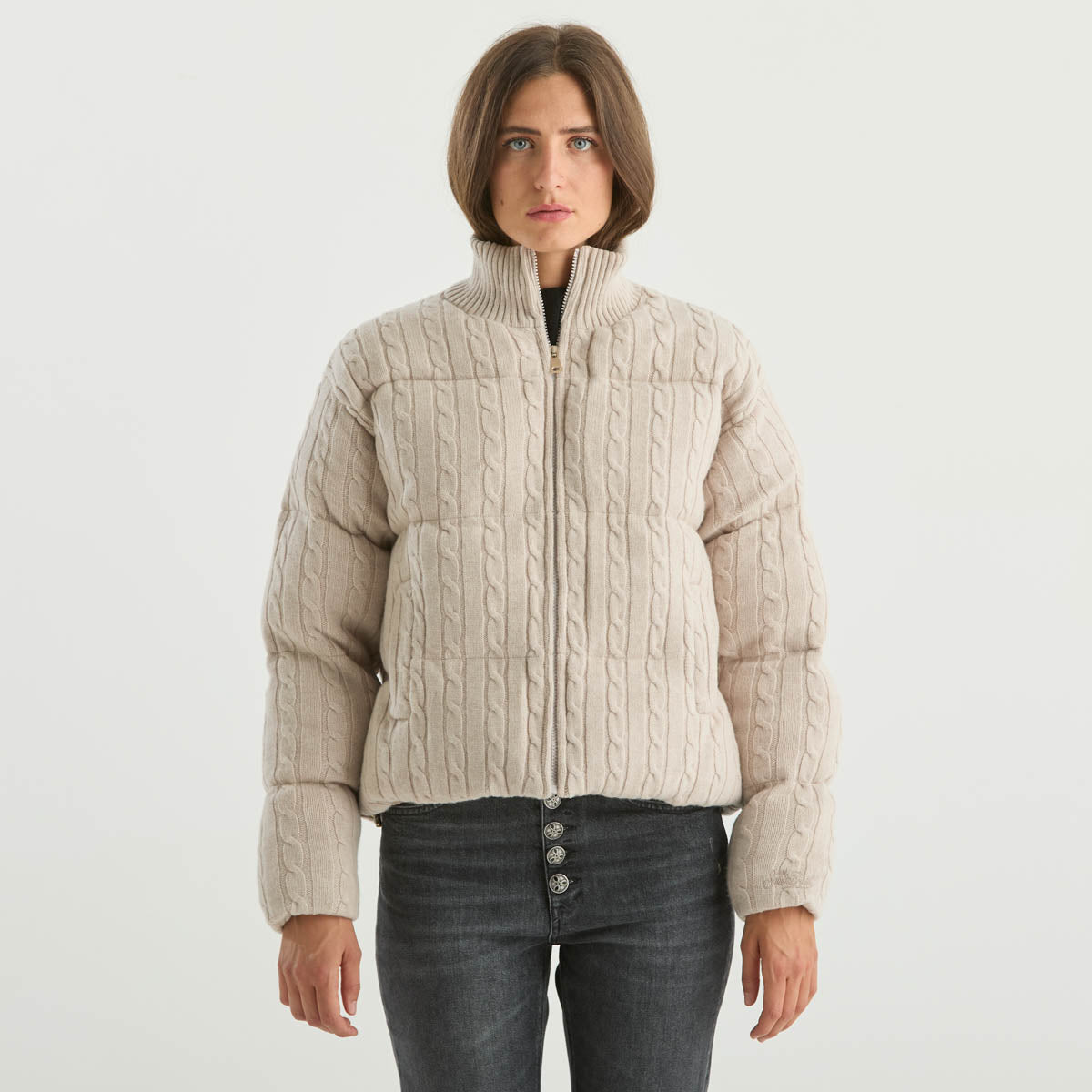 Mc2 Saint Barth giubbotto mya in lana beige