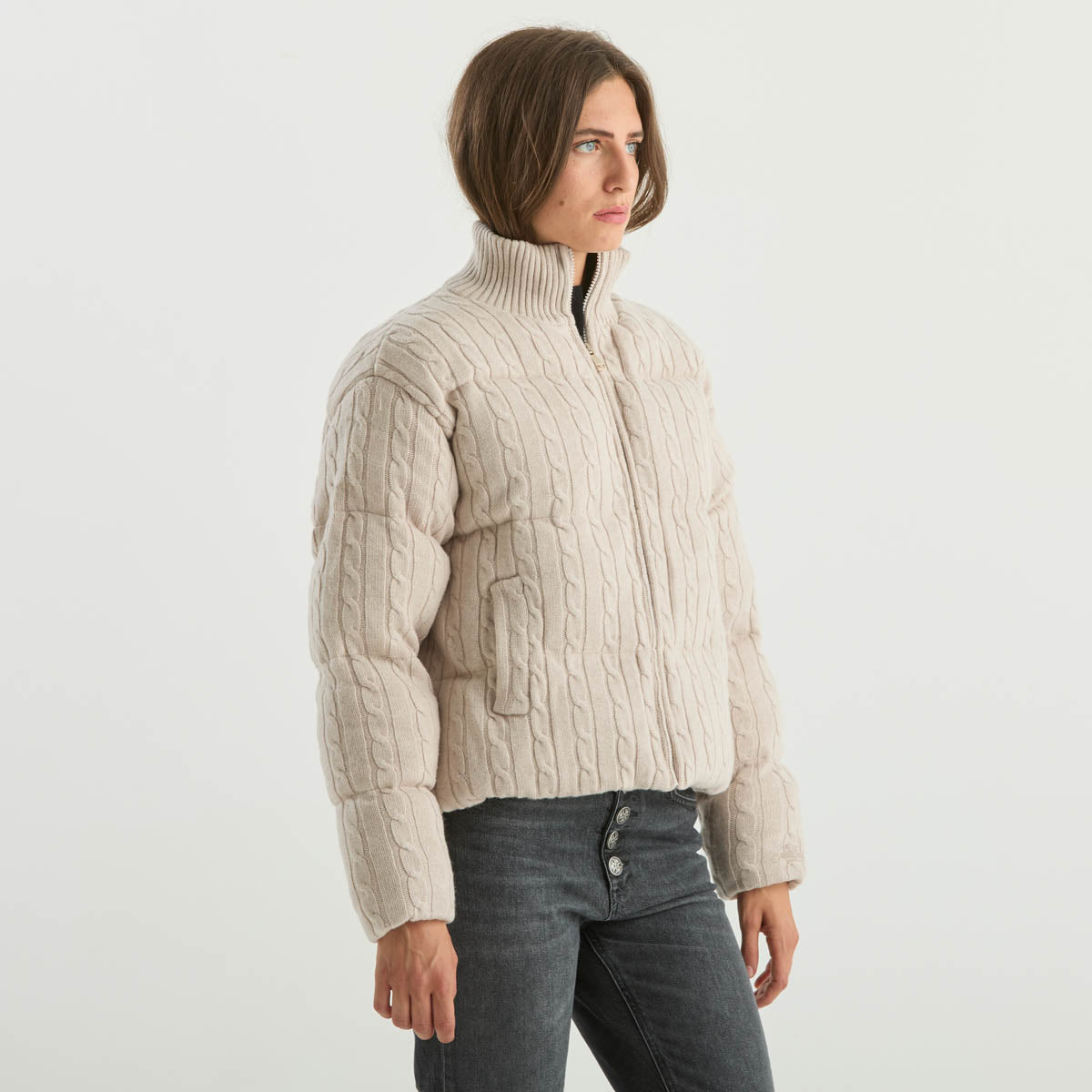 Mc2 Saint Barth giubbotto mya in lana beige