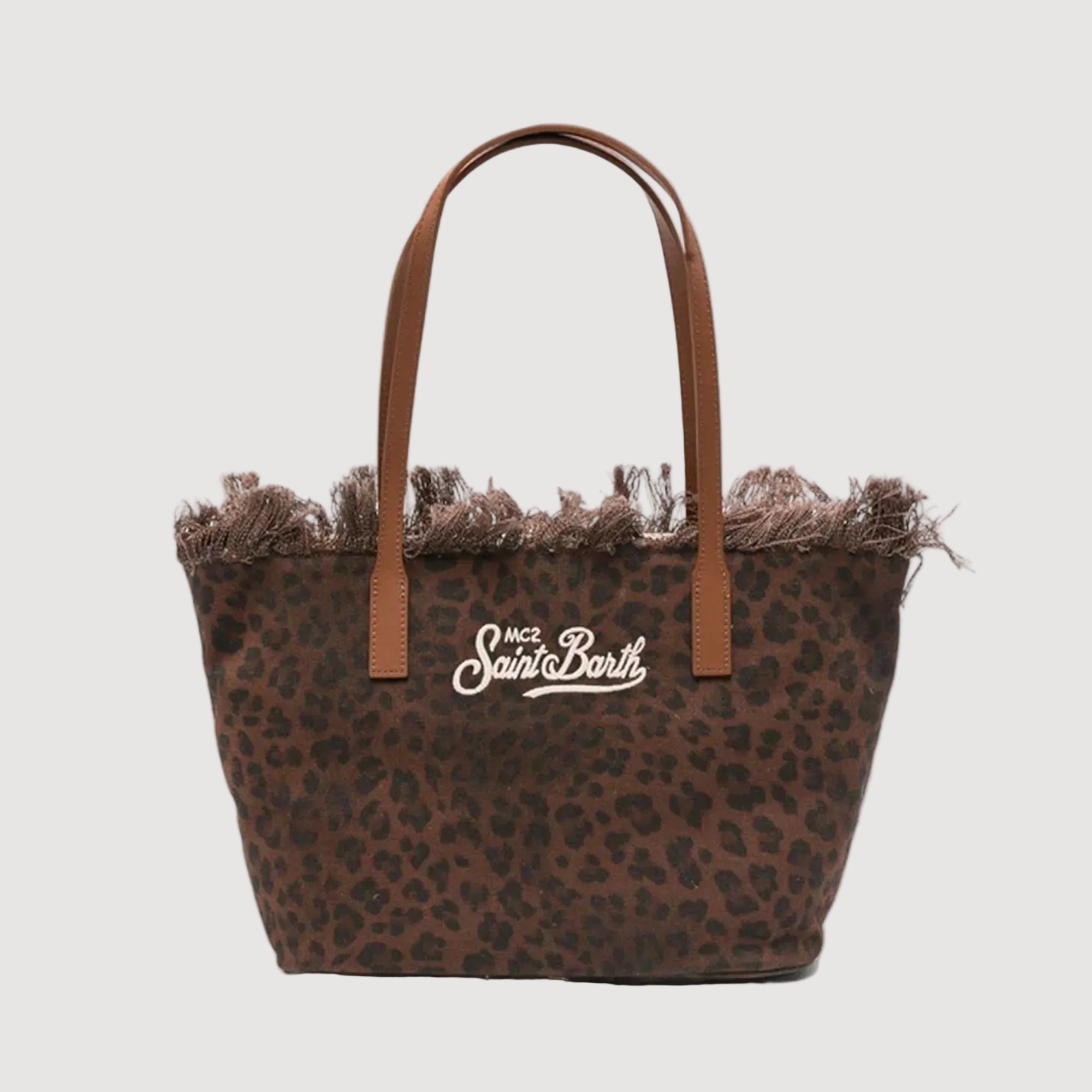 MC2 Saint Barth City media leopard frange