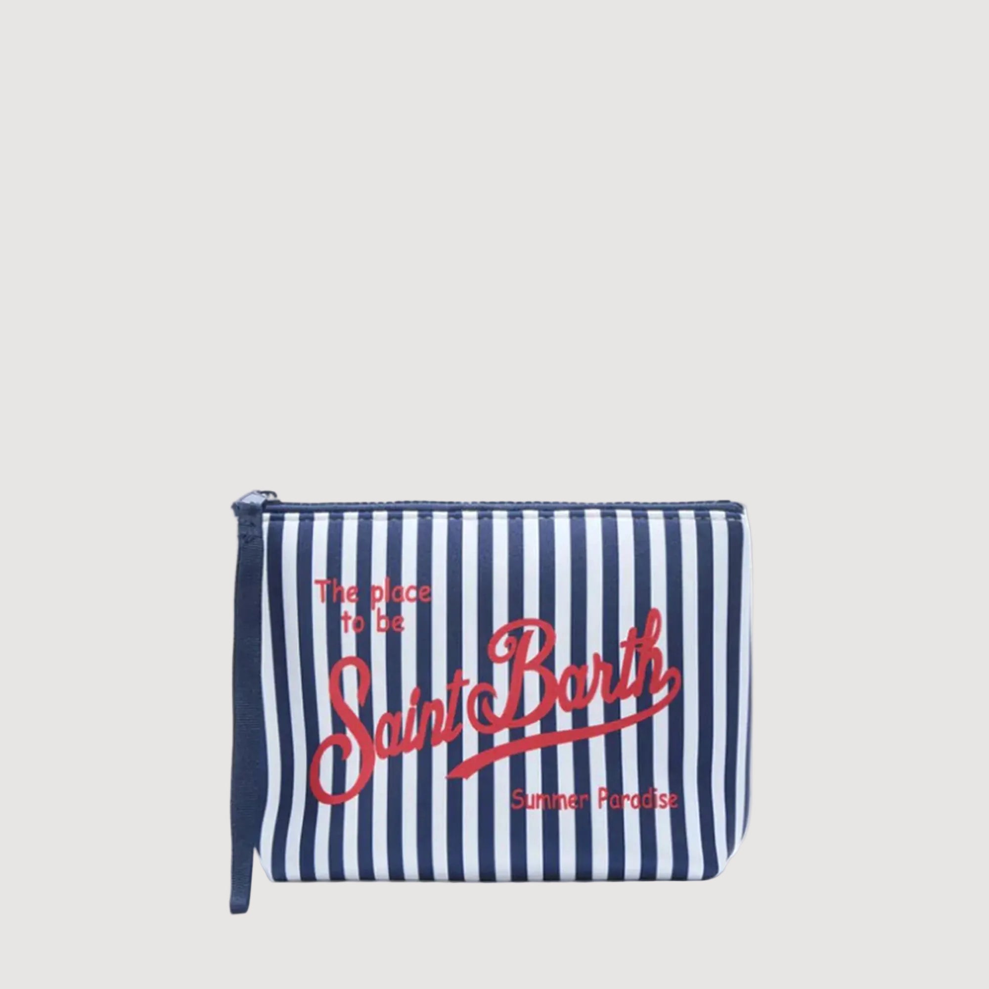 Mc2 Saint Barth pochette Stripes mini blu