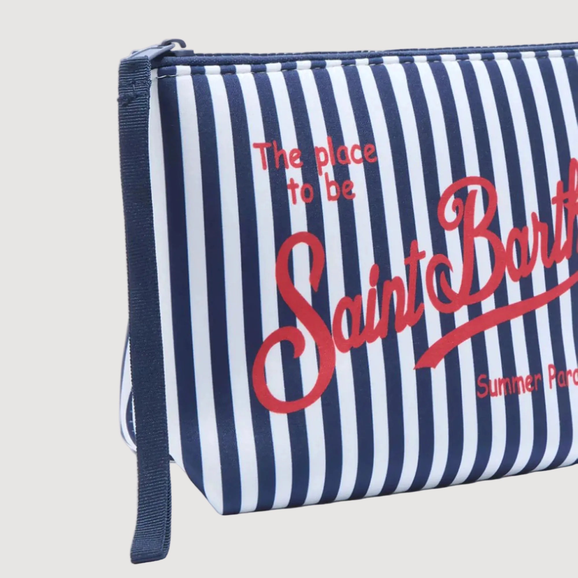 Mc2 Saint Barth pochette Stripes mini blu