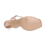 Di Luna sandalo in pelle beige