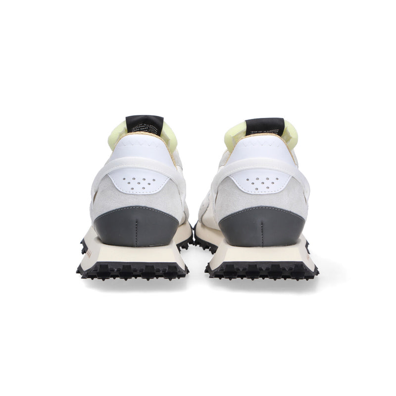 Run Of sneaker Neon camoscio nylon bianco