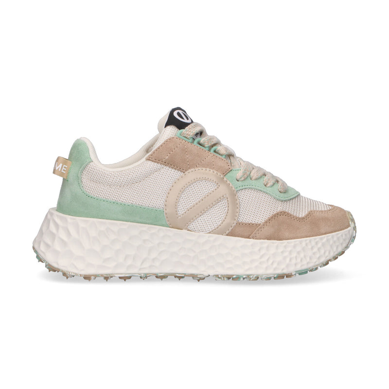 No Name sneaker Carter Jogger nylon panna verde