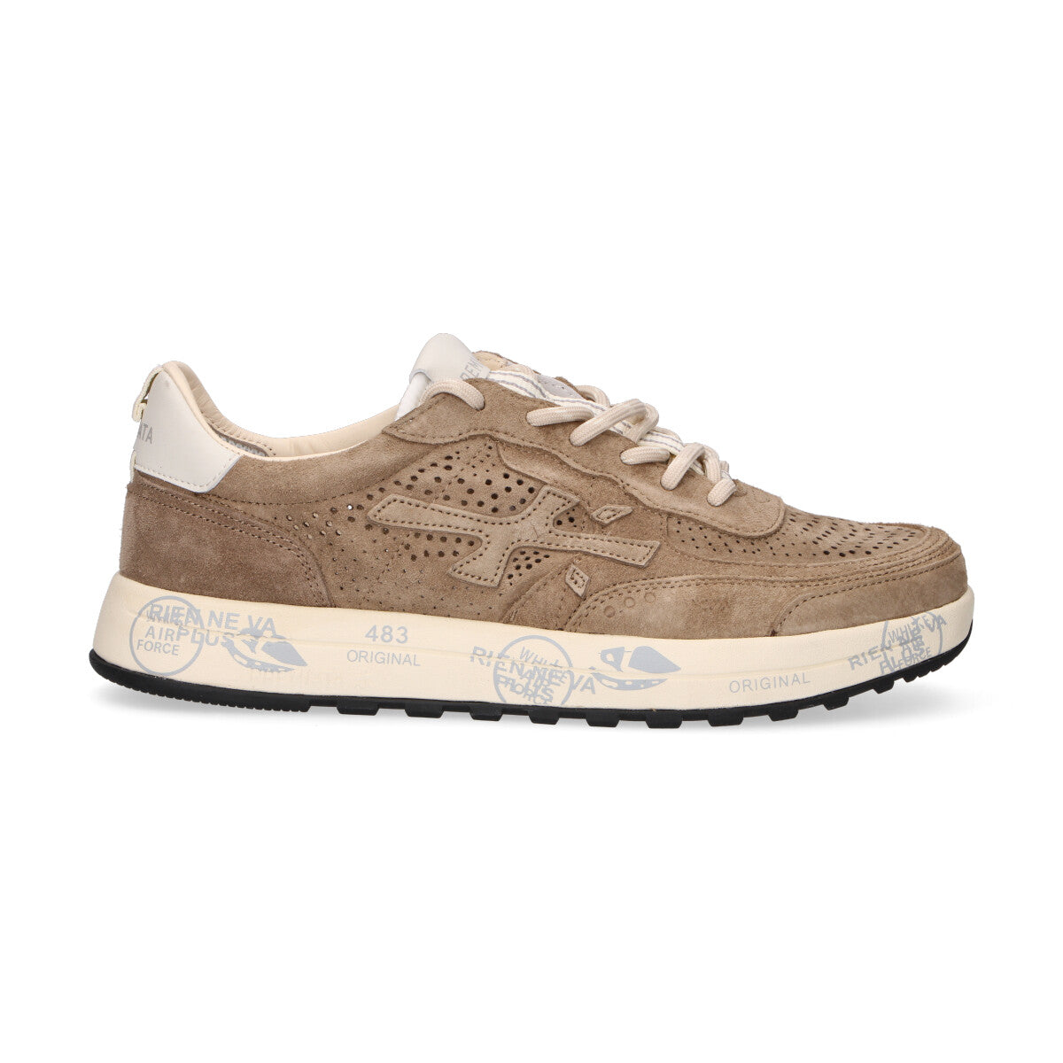 Premiata sneaker Nous in camoscio beige