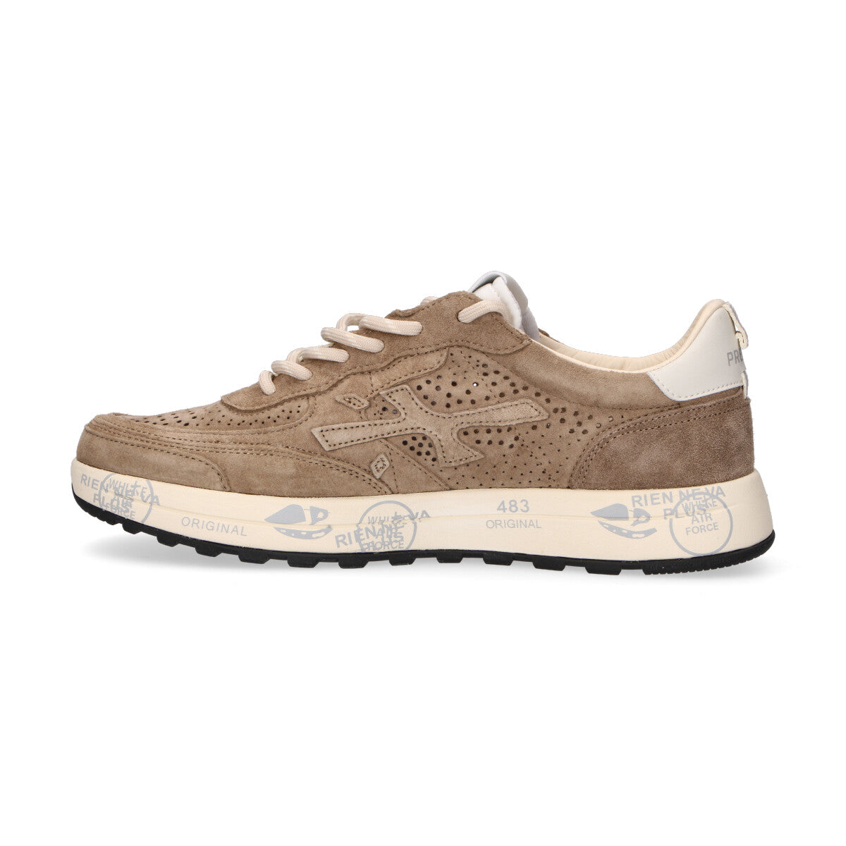Premiata sneaker Nous in camoscio beige