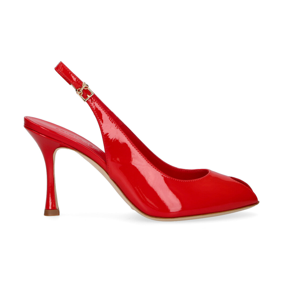 Sergio Levantesi slingback Olivia in vernice rosso