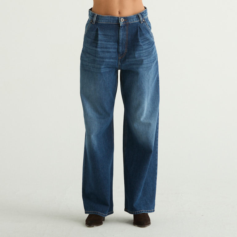 Maxmara jeans ortles in denim scuro vintage