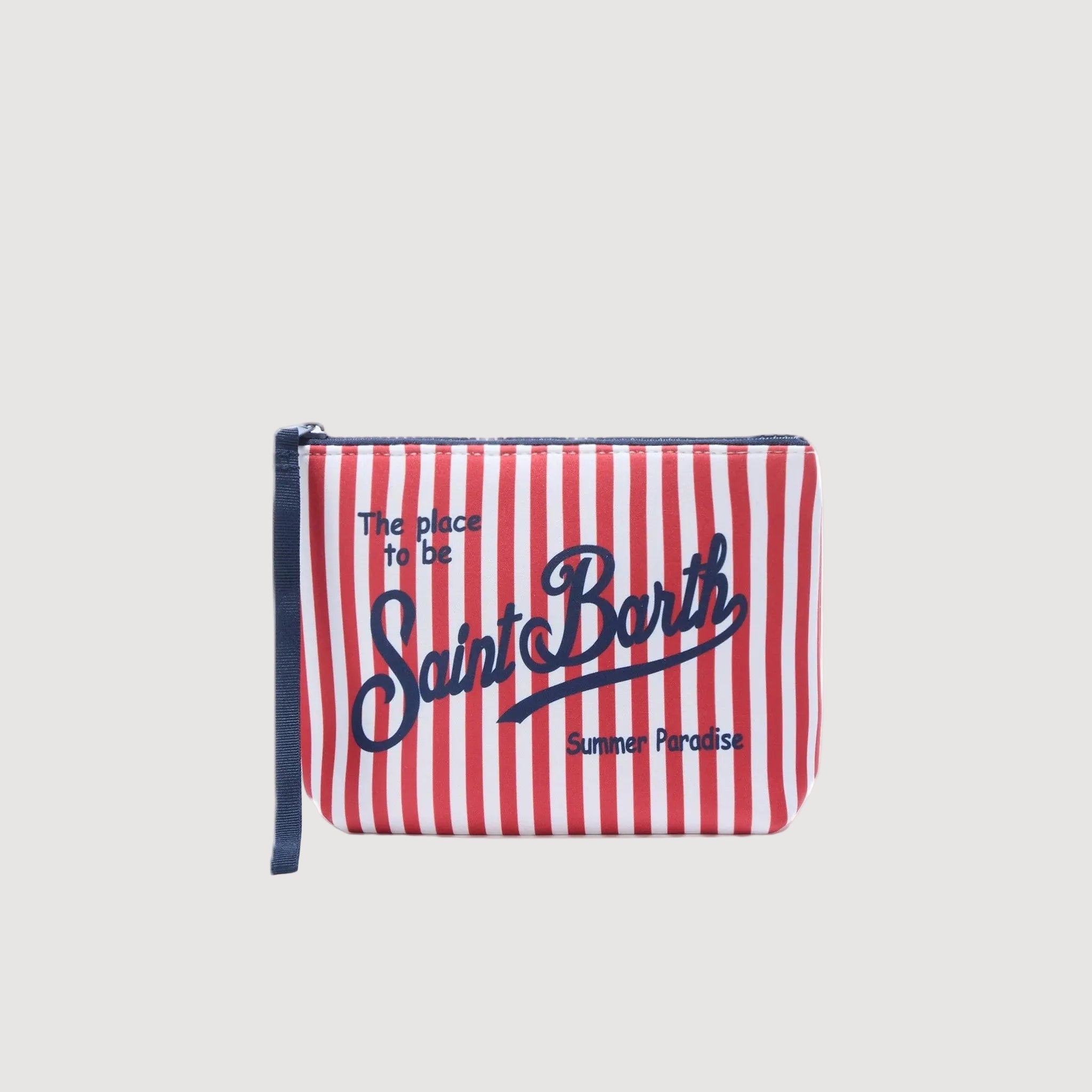 Mc2 Saint Barth pochette Aline Stripes mini rosso
