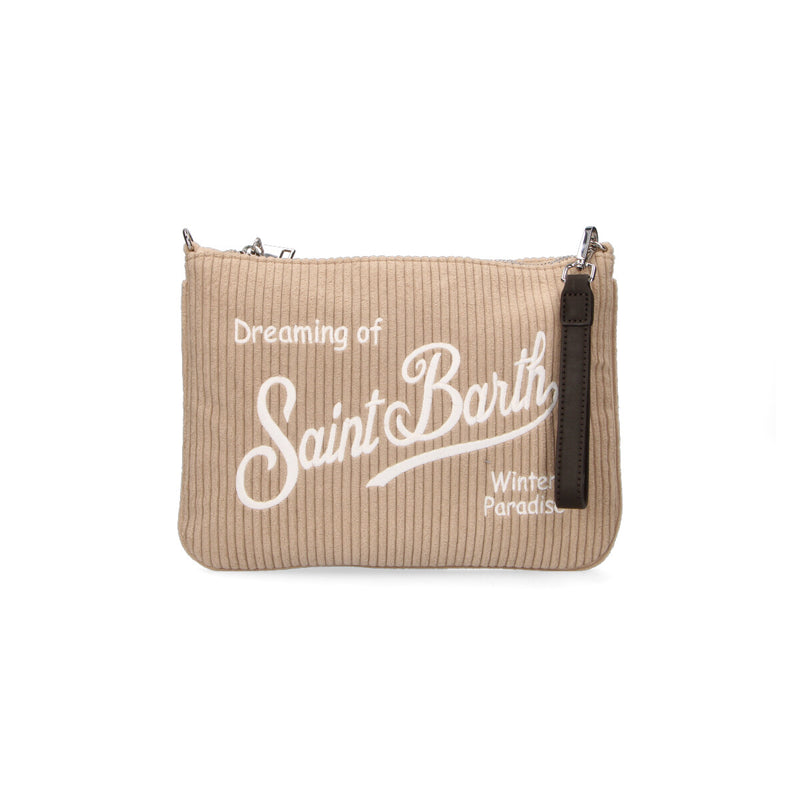 Mc2 Saint Barth pochette Parisienne corduroy beige