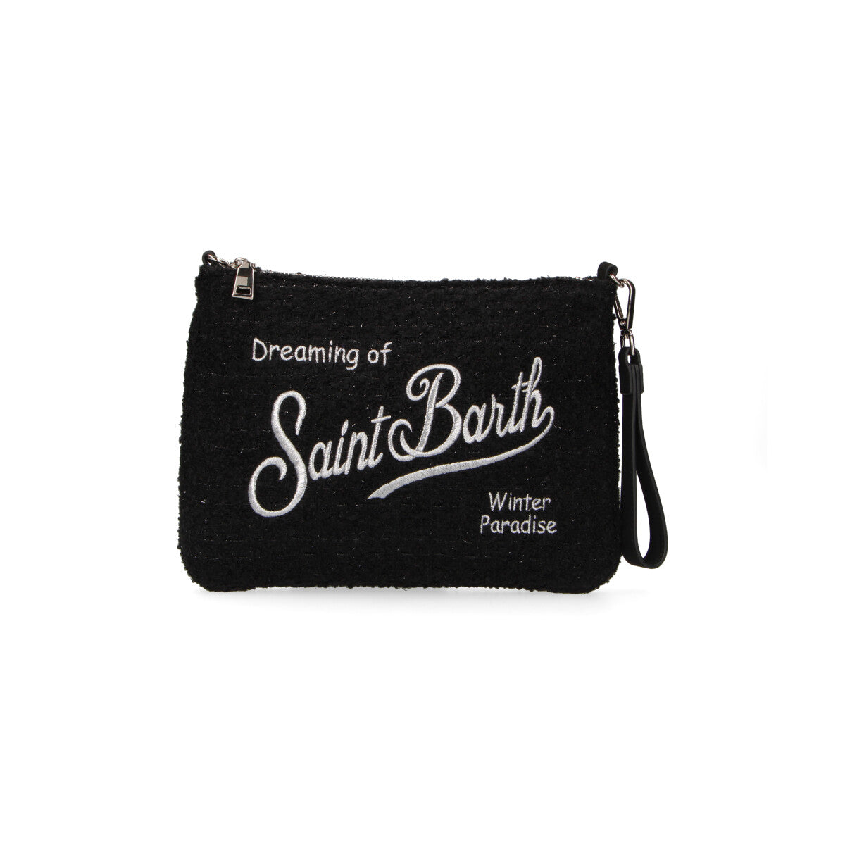 Mc2 Saint Barth pochette parisienne tweed nera