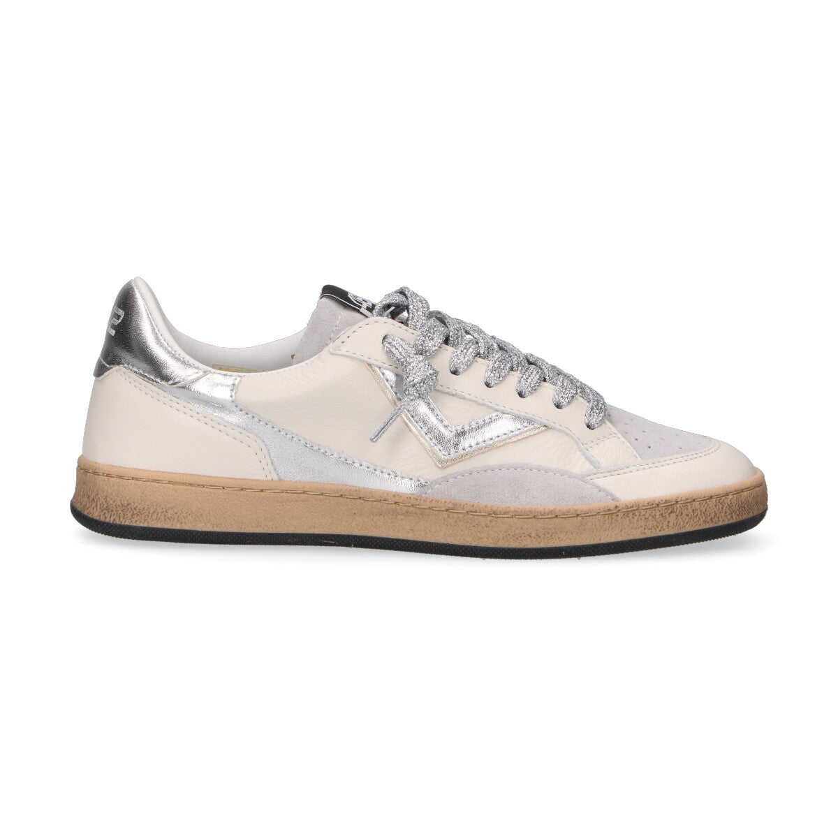 4B12 sneaker Playnew in pelle panna