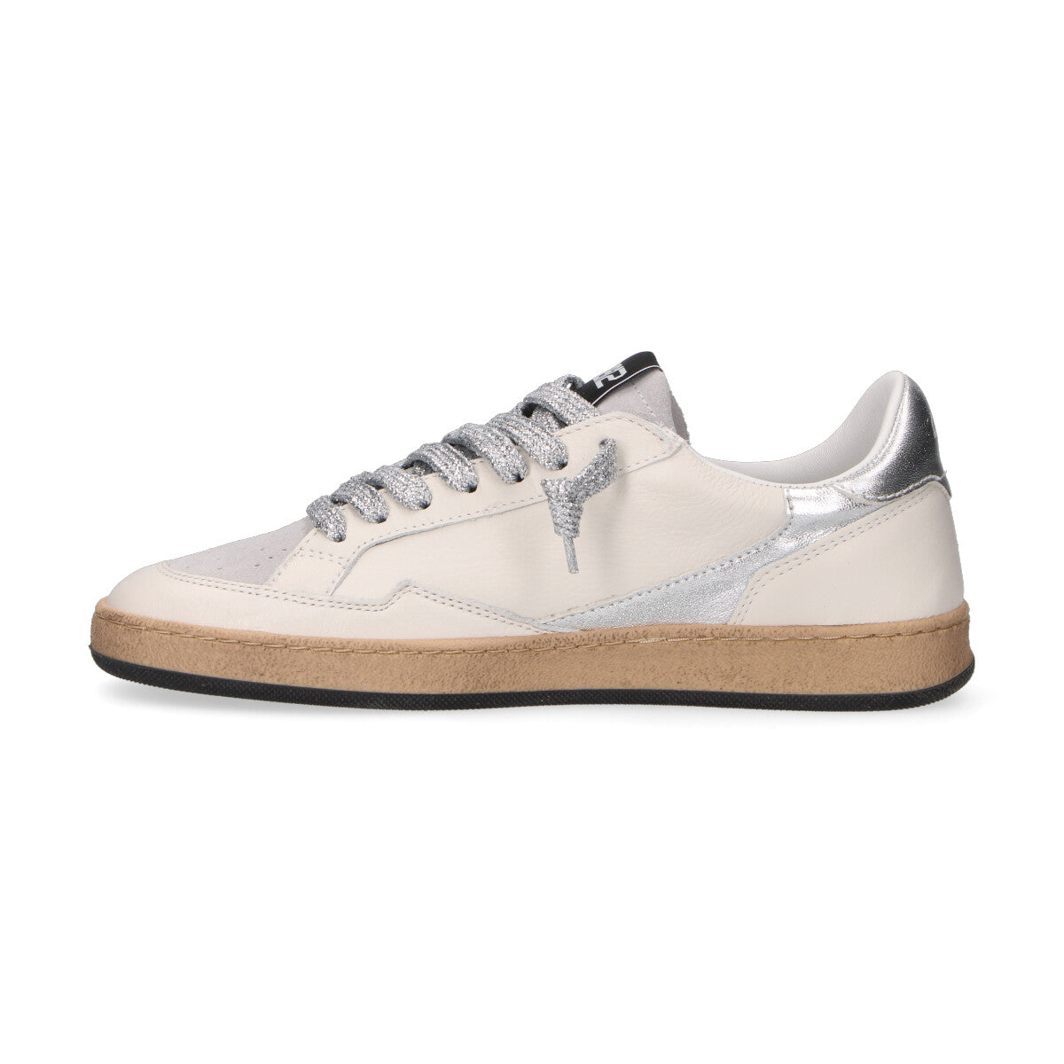 4B12 sneaker Playnew in pelle panna