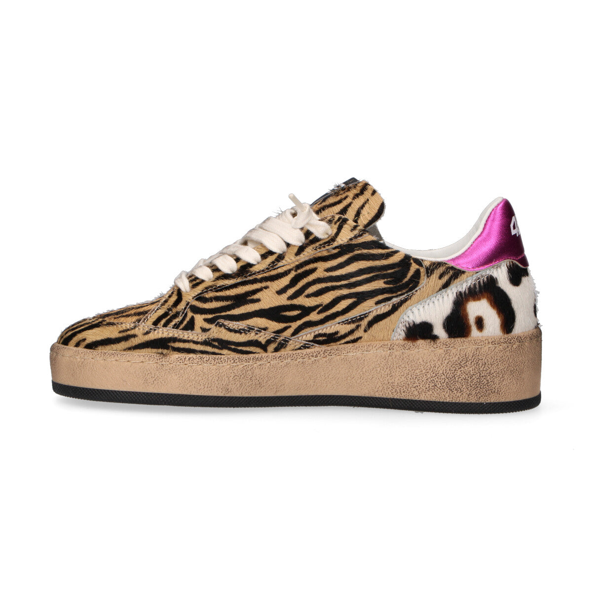 4B12 sneaker Playnew in cavallino animalier