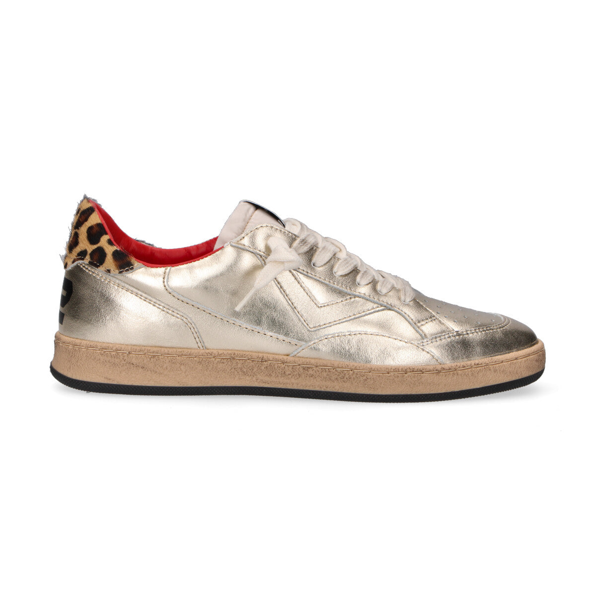 4B12 sneaker Playnew pelle oro