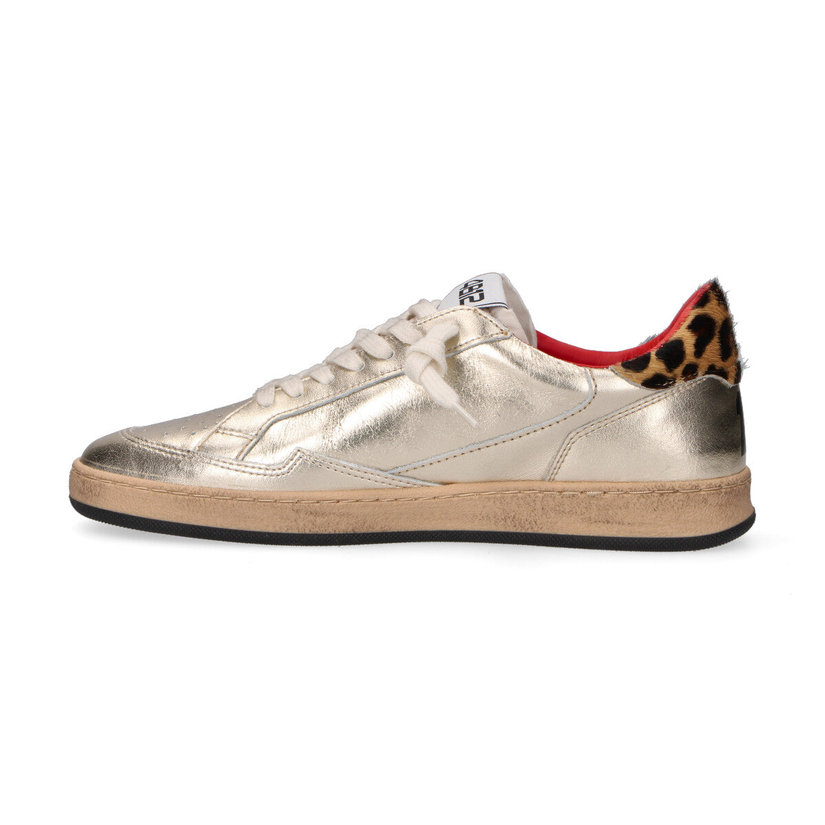 4B12 sneaker Playnew pelle oro