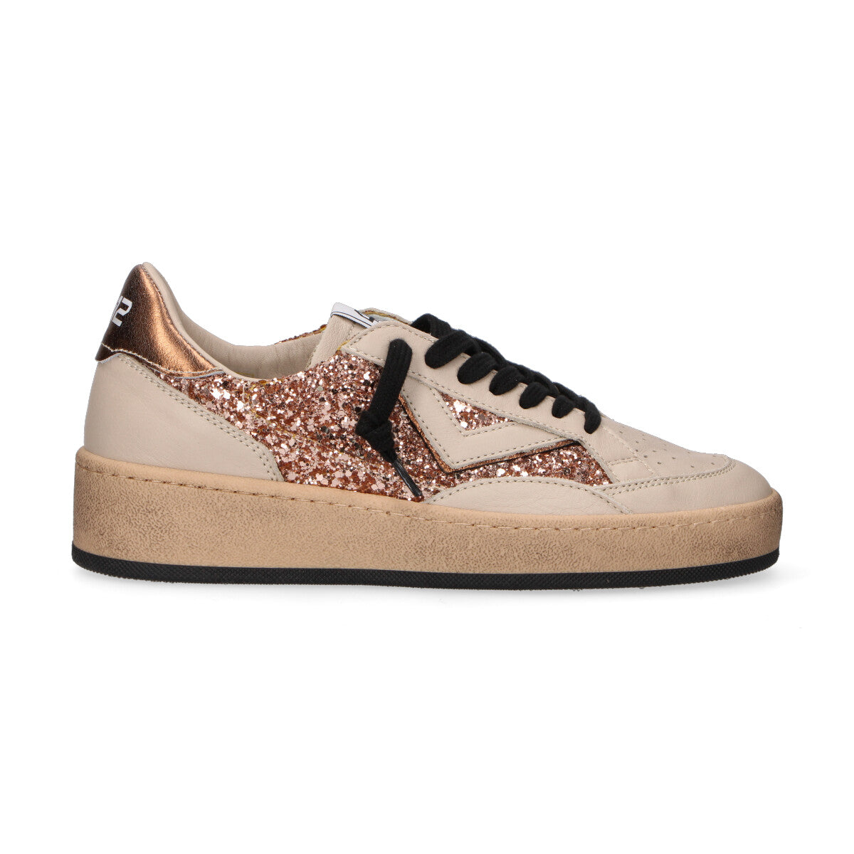 4B12 sneaker Playnew glitter rosa